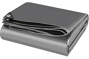 ‎LANEETAL Laneetal Abdeckplane Wasserdicht LKW Plane mit Ösen 3x4m 280g/m² Tarp Abdeckplane Gewebeplane Schutzplane Zeltplane für Gartenmöbel Holz Trampolin, Camping,Reißfest Beidseitig Beschichtet,Grau