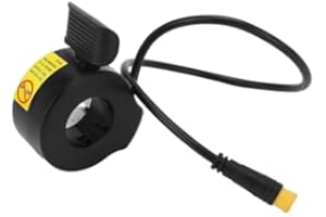 KIMISS Acceleratore a Pollice Acceleratore per Bici Elettrica 130X Accessori per il Controllo della velocità Dell'acceleratore a Pollice Connettore Impermeabile per Scooter Elettrici