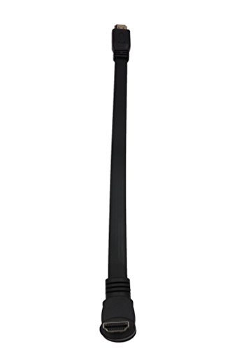 cerrxian 1 FT flach slim High Speed HDMI Verlängerung Kabel A Stecker auf 90 Grad bis Winkel A Stecker Kordel - 5