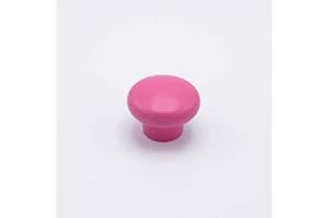 POLIPLAST Pomello Bimbi Balloon Rosa Fuxia per Mobili Bambini con Finitura Goffrata Fine, 52mm x 38mm