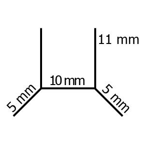 Bodendichtung für Duschtrennwände (Nr. 1, 120 cm) - 2