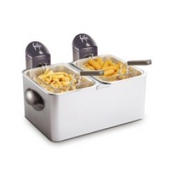 FRIFRI FRANCE F1968 Friteuse, 3200 W, 7 liters, Gris