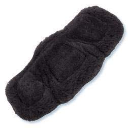 Preisvergleich Produktbild Stübben Equisoft Sattelgurt Polster Länge 55cm, Polster Lammfell anthrazit-schwarz