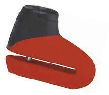 Abus WV01RCAB43789 Solid Cast Metal Motorcycle Disc Brake Lock with 2 Keys (Red)