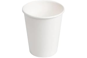 SHOBI 100 Bicchieri Monouso in Carta per Acqua, Bicchiere 200 ml Biodegradabile in cartoncino ideale per Bevande Calde