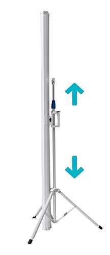 celexon Basic Pantalla para Escuela, proyección, presentación y Cine en casa trípode Montaje y desmontaje rápidos - 200x200 cm - 1:1