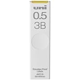 uni Smudge-Proof Leads Refill for Mechanical Pencil | 0.5mm | 3B | 40pcs