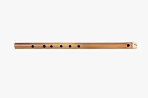 Kannan Musical Instruments Light Music Side Flute, 6 Holes (scale 1), Sandal with brown