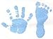 Imp Prints Co Baby Hand Print Footprint Paint Wipe Kit (Blue)