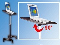 General Office Rollbarer Notebook-Arbeitstisch in Rosenholz-Optik - 9