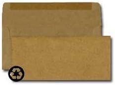 #10 Regular Envelope - 70# Text Brown Bag Kraft (4 1/8 x 9 1/2) - Business Series (Pkg of 100) by Office Express