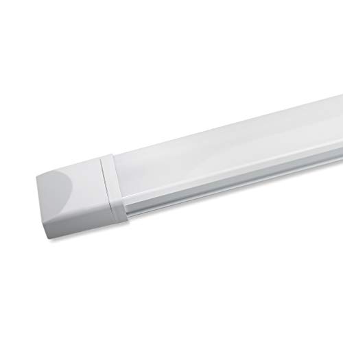 J&C - Lampada LED per ambienti umidi, 60 cm, 18 W, 120 cm, 36 W, 4000 K, luce bianca diurna, 120cm 36watt 2800 Lumen, 1 pezzo