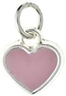 Funkyrox Sterling Silver Enamel Pink Heart Pendant Charm/Without Chain/Gift Box