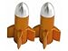 Price comparison product image Savage Alloy Rocket Bicycle Tyre Valve Caps, ORANGE
