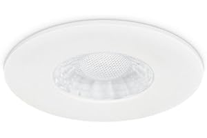 GENERIC JC1107/WH White Aluminium Bezel for JCC X50 Fire-Rated Downlight, IP20 Rated, Compatible with JC1101/NB Model, 2 Year Warranty