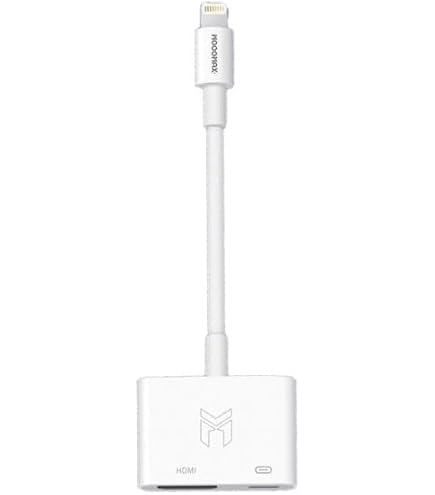 Loydia HDMI Adapter Für IPhone – MFi Zertifiziert, Mit Lightning Ladeanschluss, 1080P