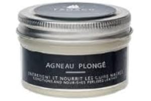 Famaco Lambskin Leather Conditioner - Pearlised Delicate Neutral 50ml Condition Regenerate Nourish Protect Boot Shoe Wallet Purse Bags Car Sofa Couch Clothing Gloves - 1.7 fl oz