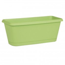 Preisvergleich Produktbild Blumenkasten Chorus 40 cm + Tablett – Matcha Set – EDA PLASTIQUES