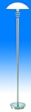 Halogen-Stehleuchte Stehlampe Halogen-Leseleuchte Leselampe Peer mit Touch Dimmer weisser Glasschirm Fuß in Nickel, inklusive 1 x G9, max. 40W - 2