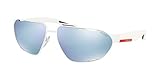  Prada Linea Rossa 0PS 56US Gafas de sol, White Rubber, 66 para Hombre
