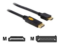 Kabel Displayport Stecker an HDMI Stecker, 5m