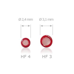 HF-3 Cerumen Filter für Hörgeräte (Rot – Rechts) - 2