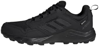 Adidas Uomo Terrex Tracerocker 2 Gore-Tex Trail Running Shoes, Core Black/Core Black/Semi Impact Orange, 44 EU