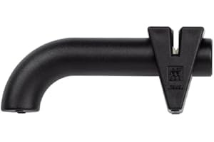 Zwilling Afilador de cuchillos TWINSHARP, discos de cerámica, manejo fácil y seguro, negro, plástico