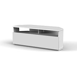 Sonorous- Meuble TV d'angle. Ref. TRD-100 Wh (100 cm de Largeur). Blanc