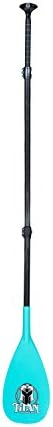 Titan Paddles SUP Adjustable 3 Piece Paddle, Teal