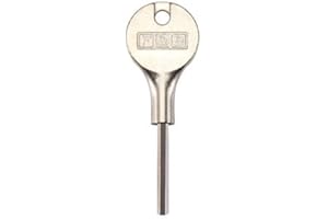 Fulton & Bray FB319 Quality Roller Sash Window Stop Restrictor for Child Safety and Security - Comes With Key Included (Extra Key)