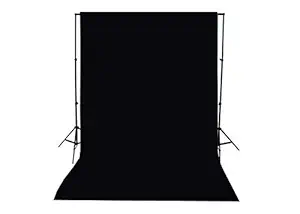 ALFASIYA Back Drop Background 8x10 Ft for Studio - Camera Accessory (Black)