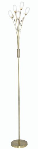 Oaks Lighting Pandora Floor Standard Lamp, Antique Brass