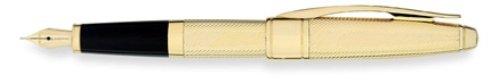 Cross Apogee® Executive 23ct Heavy Gold Plate Fountain Pen - Fine - Fine