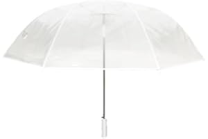 SMATI Parapluie transparent Golf ouverture automatique - idéal pour le Mariage- Diametre: 124 cm pour 2 personnes