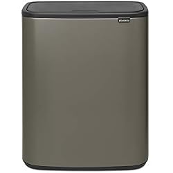 Brabantia - 221521 - Poubelle Bo Touch Bin, 2 x 30L , Platinum