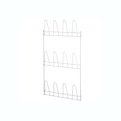 Metaltex 36611214080 Penny Porte Chaussures Mural avec 6 Paires Métal Blanc 40 x 6 x 77,5 cm