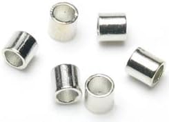Bulk Buy: Cousin Jewelry Basics Crimp Tube Beads 2mm 500/Pkg Silver (3-Pack)