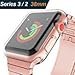 Price comparison product image (2 Pack) Zhuoshu for Apple watch 3 case 38mm, Flexible TPU All-around Apple Watch Screen Protector Coverage Protective iWatch Case for Apple Watch Series 3 & Series 2