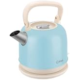 Kiwi Kk-3340 Paslanmaz &Ccedil;elik Retro Su Isıtıcı Kettle 2,2 Litre Mavi