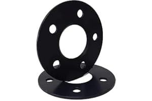 ‎TRACER TRACER Spurverbreiterungen Distanzscheiben 10205W 5mm schwarz eloxiert - Lochkreis 100/5+112/5 - Mittenloch 57,1-2 Stück