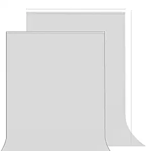 EnticingMuch Backdrop Photo Light Studio Photography Background Sheet (8 x 12 Ft) (White) (Pack of 2)