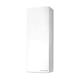 Las medidas de la columna Koncept son: 30 cm (ancho) x 85 cm (alto) x 25 cm (fondo). Se trata de un mueble auxiliar muy completo a la vez que práctico, podrás montar las puertas indistintamente a la derecha o a la izquierda.