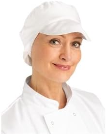 Whites Bakers Cap with Snood White Size: One size