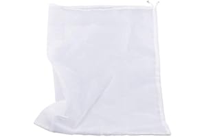 75 Micron Brew Bag Filter, Therlan Fine Mesh Nylon Straining Bag, Washable Strainer Bag for Juice, Wine, Homebrew, Brewing, Hop (48cm x 64cm)