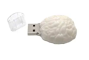 Nexgen, Brain Shape Pen Drive 32gb, Cartoon, Horrific, Mind, Dimaag Shape USB with Tin Box Gift Packaging for Doctor, Neurosurgeon, Neurologist, Nurse, Medical Student,