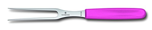 Victorinox Küchenmesser Fleisch und Bratengabel pink Blister 15 cm, 5.2106.15L5B