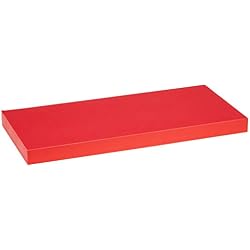 Modul'Home 6RAN791RO Etagère Flottante Panneau/MDF Rouge 50 x 22,8 x 3,4 cm