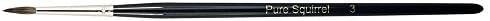 Handover : Pure Squirrel Pointed Artists Brush : # 3