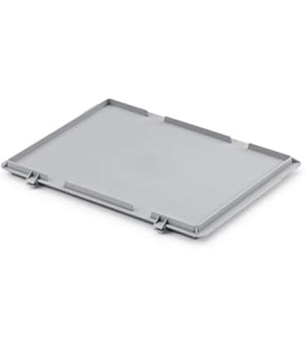 AidB Eurobehälter Grau - Stapelbarer Aufbewahrungskasten 400x300x175mm